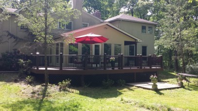Front View Of Five Sided Deck